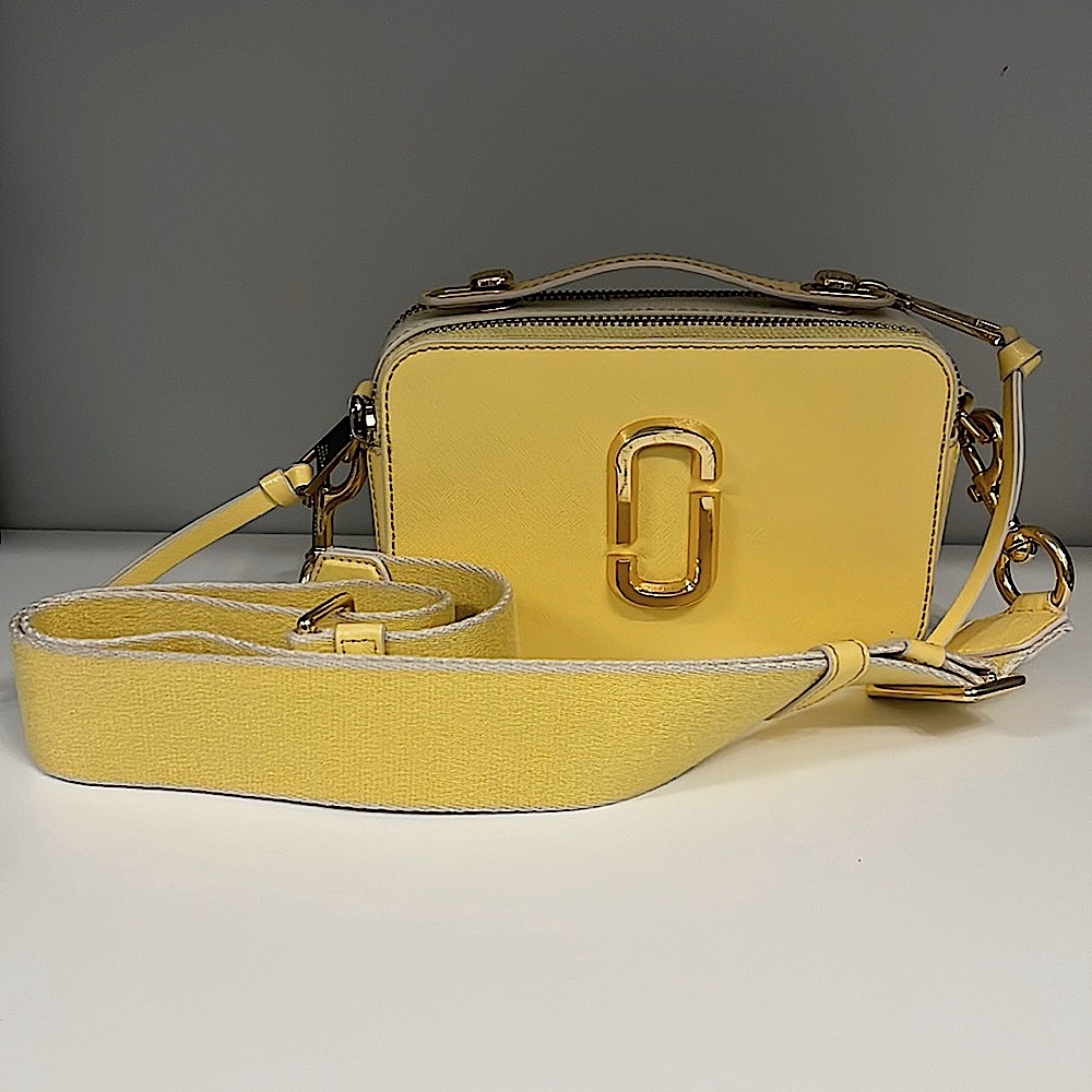 Marc Jacobs Top Handle Snap Shot Camera Bag - Yellow/Cream